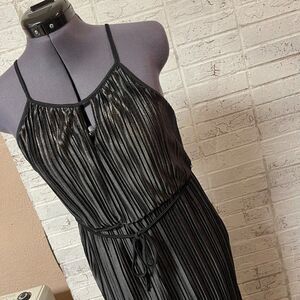 Nickie Lew Black/Gold Party Maxi Dress 16